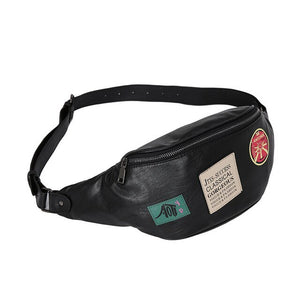 High Quality Fashion Men PU Leather Vintage Chest Back Pack Travel Bag fashion CrossBody Messenger Shoulder Bag Waist Bag