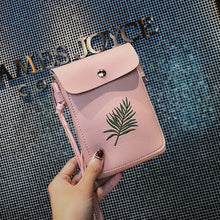 Load image into Gallery viewer, Bags for Women 2019 Plant Embroidery Simple Retro Bag Female Shulder Bags Messenger Bags Mobile Phone Bag